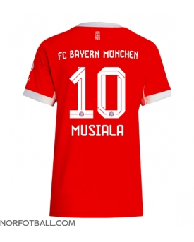 Billige Fotballdrakt Bayern Munich Jamal Musiala #10 Replika Hjemmedrakt Dame 2025-26 Kortermet Billige Fotballdrakt Bayern Munich Jamal Musiala #10 Replika Hjemmedrakt Dame 2025-26 Kortermet